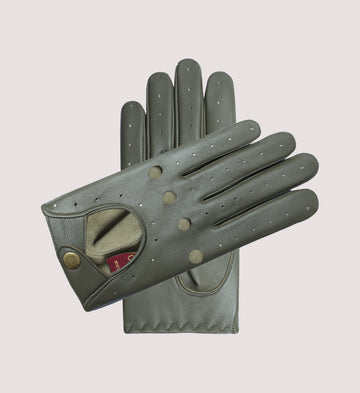 Dorking- women's driving gren leather gloves unlined